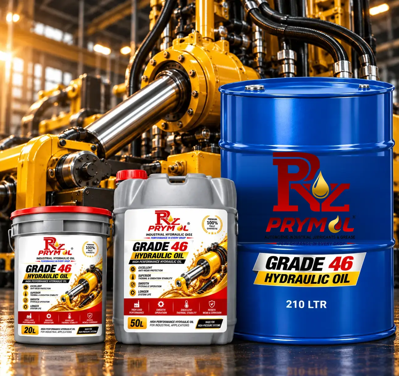 Prymol Industrial Hydraulic Oil Grade 46